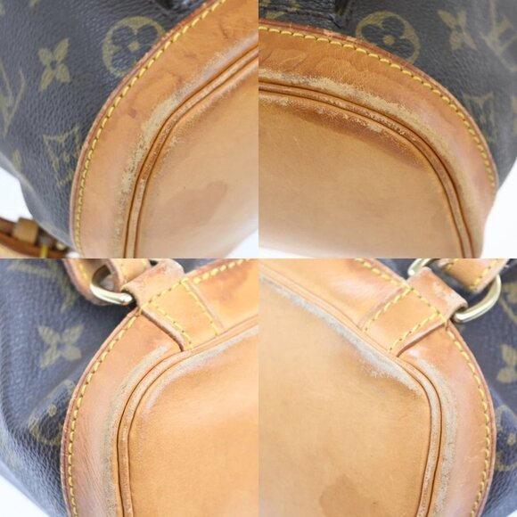 LOUIS VUITTON Mini Montsouris Backpack Bag Monogram Leather Brown M51137 78KC503 main image 12